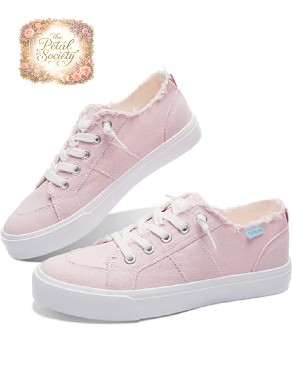 Women's Canvas Slip On Sneakers Breathable Casual Walking Shoes
